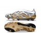 Scarpa adidas Predator Elite Senza Lacci FG Oro Metallizzato Bianco Grigio