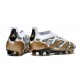 Scarpa adidas Predator Elite Senza Lacci FG Oro Metallizzato Bianco Grigio