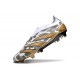 Scarpa adidas Predator Elite Senza Lacci FG Oro Metallizzato Bianco Grigio