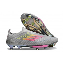 adidas F50+ Senza Lacci FG Grigio Rosa Giallo