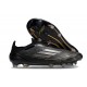 Scarpe adidas F50 Elite Laceless FG Nero Core Ferro Metallizzato Oro Met