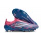 Scarpe adidas F50 Elite Laceless FG Solar Blu Ftwr Bianco Solar Rosa