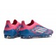 Scarpe adidas F50 Elite Laceless FG Solar Blu Ftwr Bianco Solar Rosa