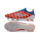 Scarpe adidas F50 Elite Laceless FG Rosso Blu Bianco