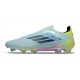 Scarpe adidas F50 Elite Laceless FG Blu Giallo Nero